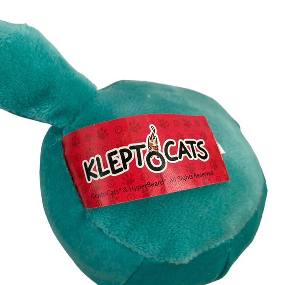 KLEPTOCAT *NEW* Teal Green Papu Plush Patio Cat Good Stuff Stuffed Animal Small - Picture 7 of 9